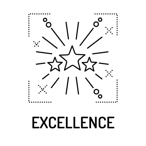 Иконка EXCELLENCE Line — стоковый вектор