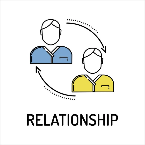 RELATIONSHIP Line icon — Stock Vector