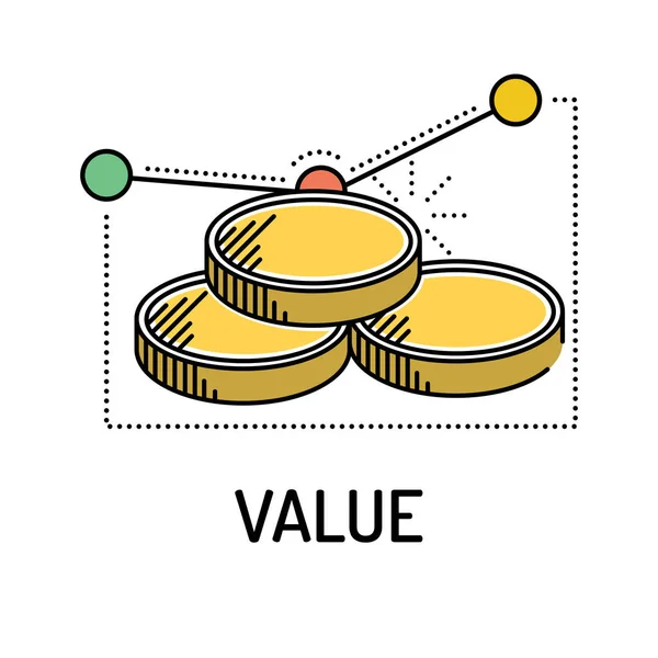 VALUE Line icon — Stock Vector