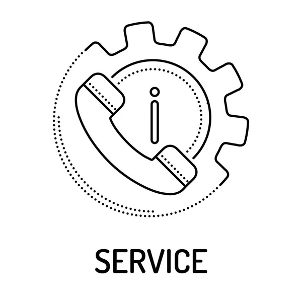 Pictogram servicelijn — Stockvector