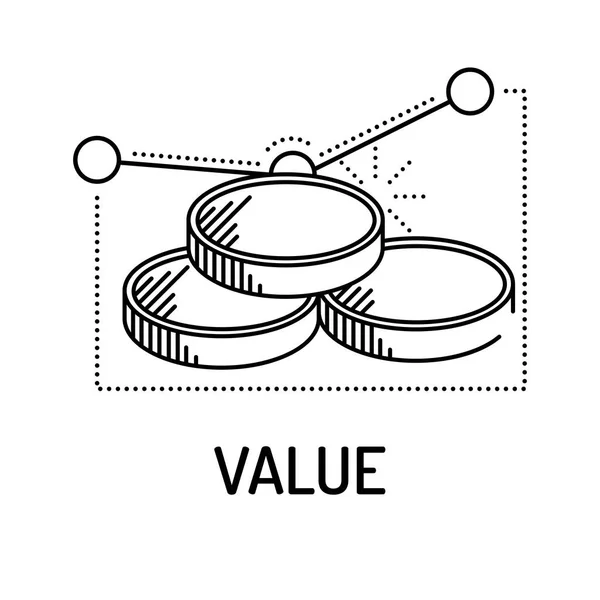 价值线图标 — 图库矢量图片