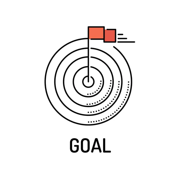 GOAL Line icon — Stock Vector