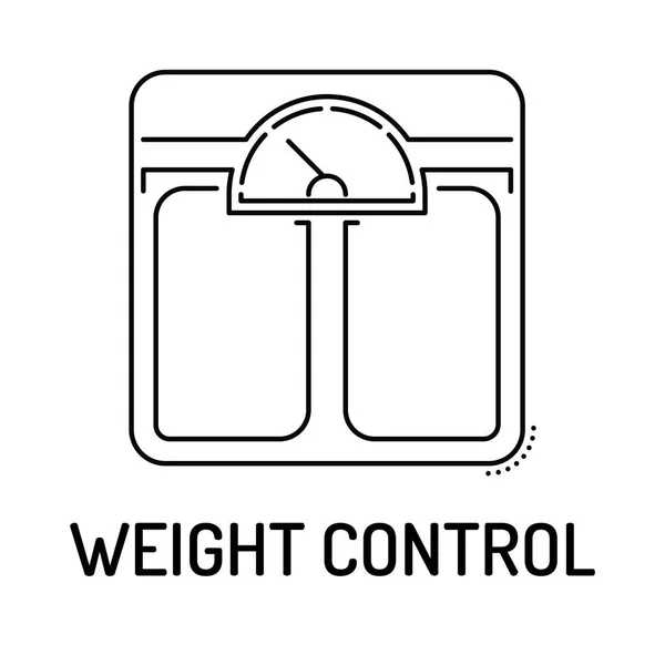 WEIGHT CONTROL Line icon — Stock Vector