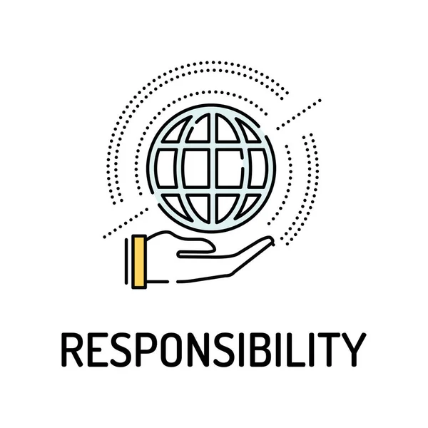 Ikone der Verantwortung — Stockvektor