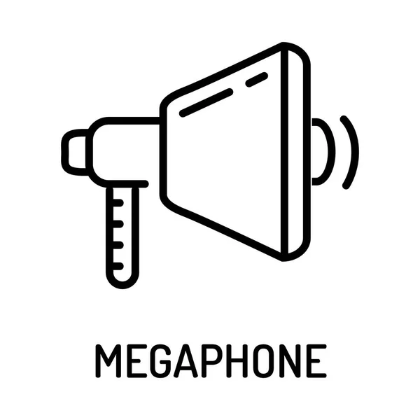 MEGAPHONE Icône Concept — Image vectorielle