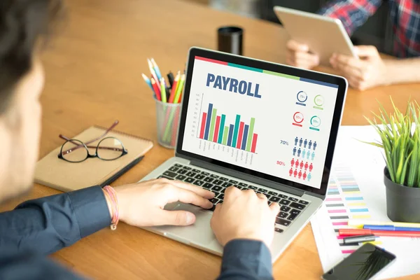 Concept with PAYROLL word — Stock Photo, Image