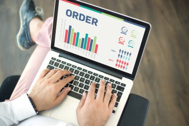 İş çizelgeleri grafikleri ekranda