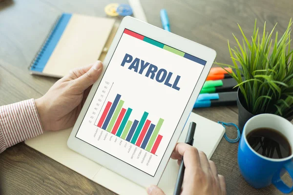 Concept with PAYROLL word — Stock Photo, Image
