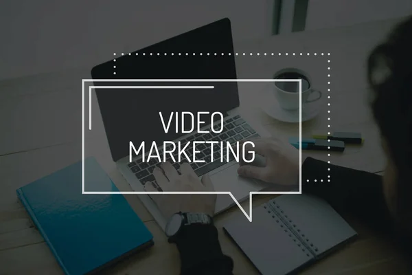 Conceito de vídeo marketing — Fotografia de Stock