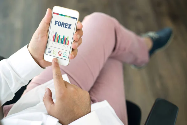 Obrazovka s názvem Forex — Stock fotografie