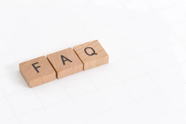 Koncepce podpory FAQ — Stock fotografie