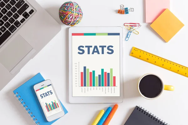 Konsep dengan kata STATS — Stok Foto