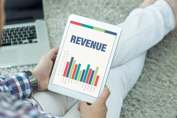 Concept with REVENUE word — Stock Photo, Image