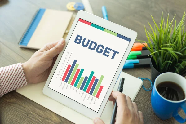 Konceptet med Budget word — Stockfoto