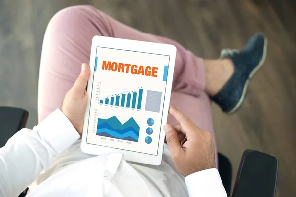 Concept with MORTGAGE word — Stock Photo, Image