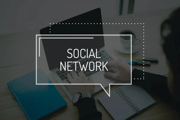Szociális hálózat fogalma — Stock Fotó
