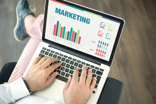 Concetto con parola MARKETING — Foto Stock