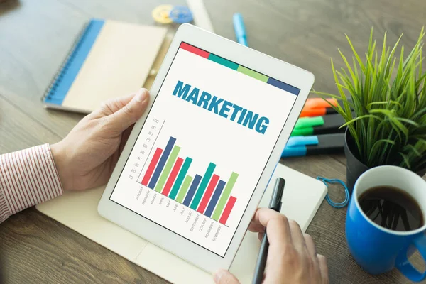 Konzept mit Marketingwort — Stockfoto