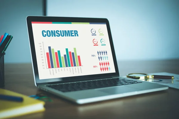 Concepto con palabra de CONSUMIDOR — Foto de Stock