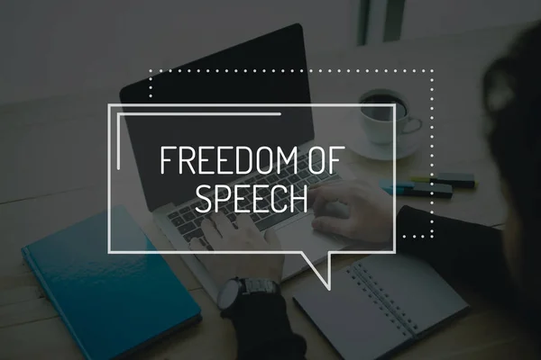 Concetto di libertà di parola — Foto Stock