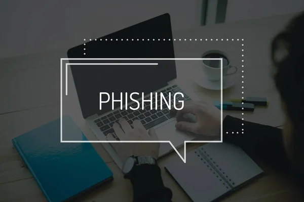 Conceito de phishing tecnológico — Fotografia de Stock