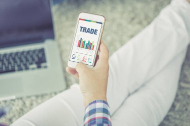 İş Çizelgeler ve grafikler ekran üzerinde 