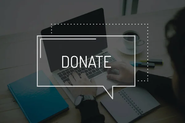 TECHNOLOGY  DONATE CONCEPT — Stock Photo, Image