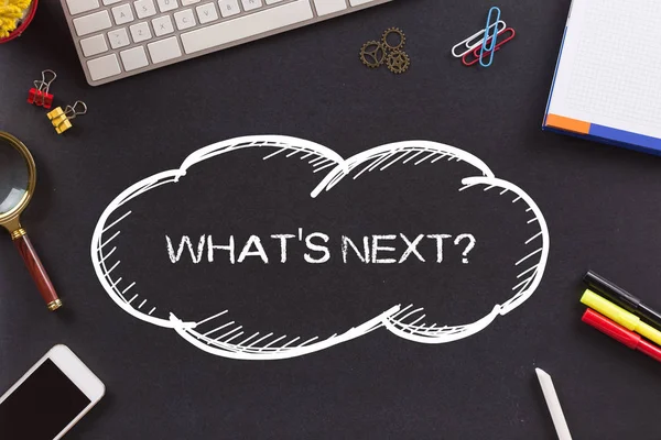 What's Next? geschreven — Stockfoto