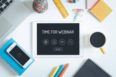 Zaman için Webinar kavramı