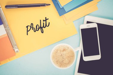 Not defteri işyeri masada kavramı