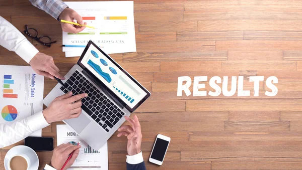 RESULTS concept, professionals team at work — Stock Photo, Image