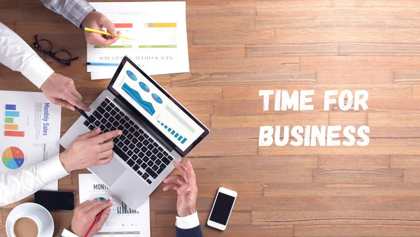 TIME FOR BUSINESS CONCEPT — Stock Photo, Image