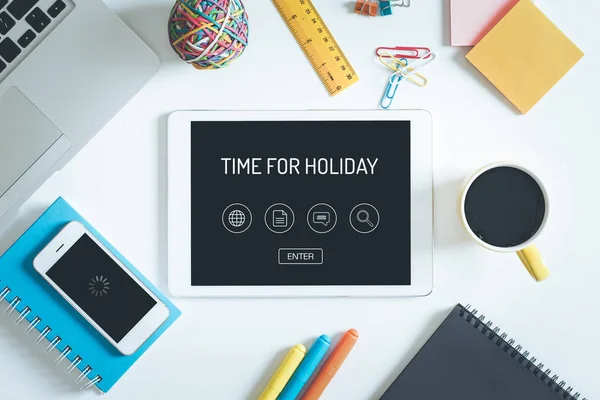 Tempo per il concetto di vacanza — Foto Stock