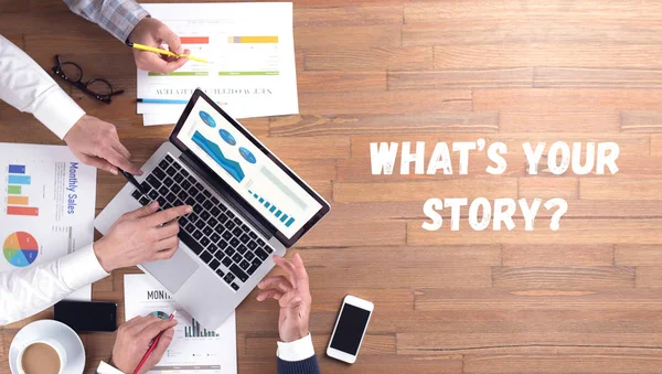 Was ist Ihre Geschichte? Konzept — Stockfoto