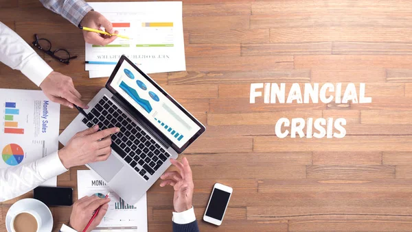 Concepto de crisis financiera — Foto de Stock