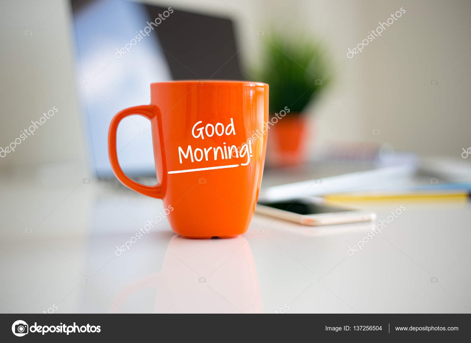 Good Morning Coffee Cup Stock Photo by ©garagestock 137256504