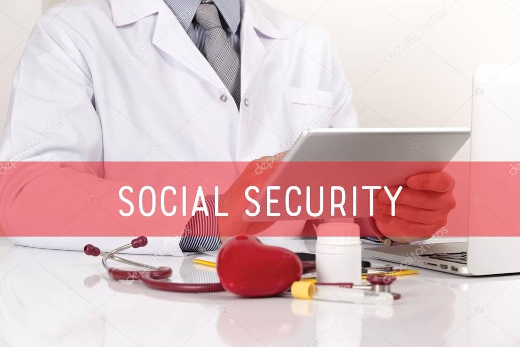 SOCIAL SECURITY HEALTHCARE CONCEPT