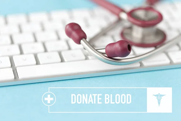 DONATE BLOOD HEALTHCARE CONCEPT — Stock Photo, Image
