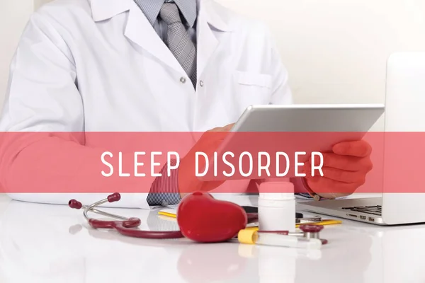 Ύπνου διαταραχή υγειονομικής περίθαλψης έννοια — Φωτογραφία Αρχείου