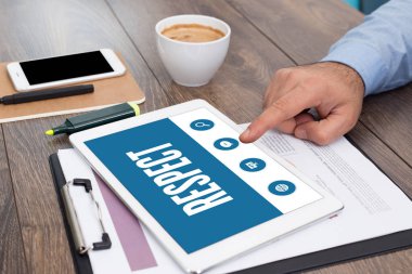 Metin üstünde perde saygı 