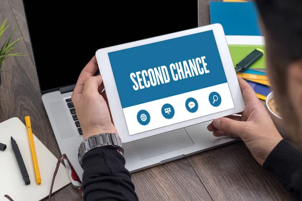 SECOND CHANCE SCREEN — Stock Photo, Image