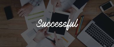 Takım çalışması iş afiş