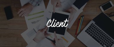 Takım çalışması iş afiş