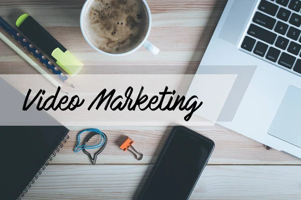 Video Marketing texto —  Fotos de Stock