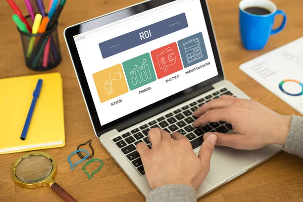 投資収益率アイコン コンセプト — ストック写真