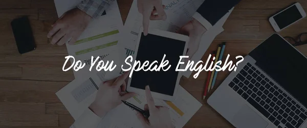 Sprechen Sie Englisch? — Stockfoto