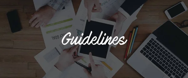 INTERNET GUIDELINES CONCEPT — Stock Photo, Image