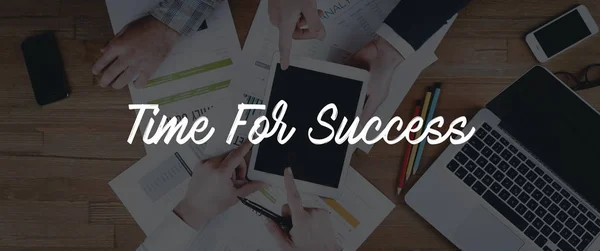 TIME FOR SUCCESS CONCEPT — Stock Photo, Image