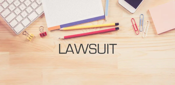 Business Workplace with  LAWSUIT Concept — Stock Photo, Image