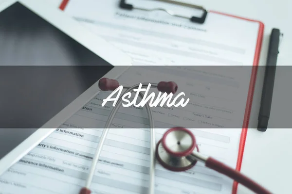 Koncepce zdraví: astma — Stock fotografie